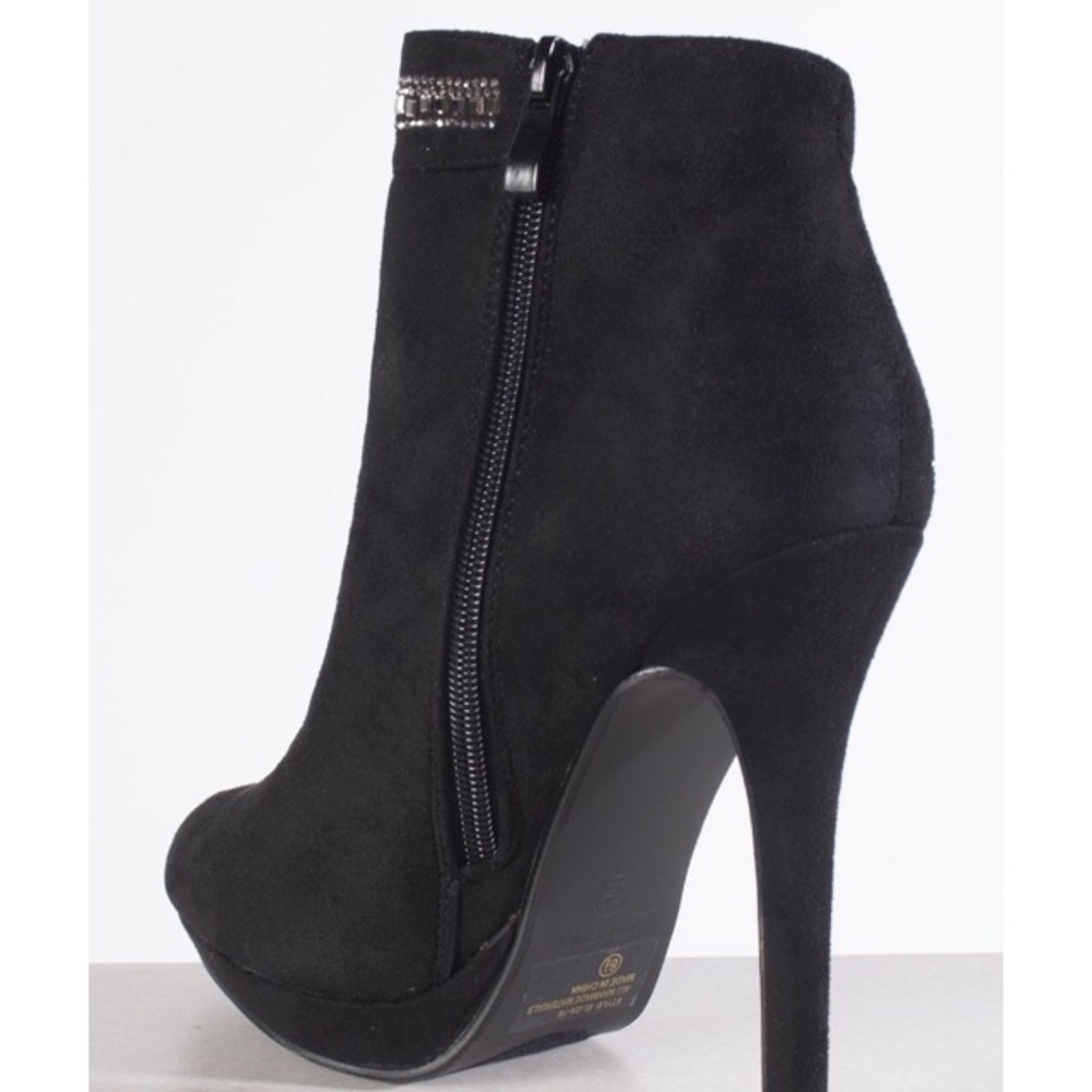 🚫SOLD🚫🆕NEW BOOTIES RHINESTONE ACCENTS SZ 9 - Picture 3 of 4